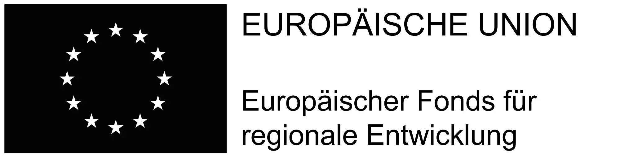 Logo: Europäische Union – Europäischer Fonds für regionale Entwicklung